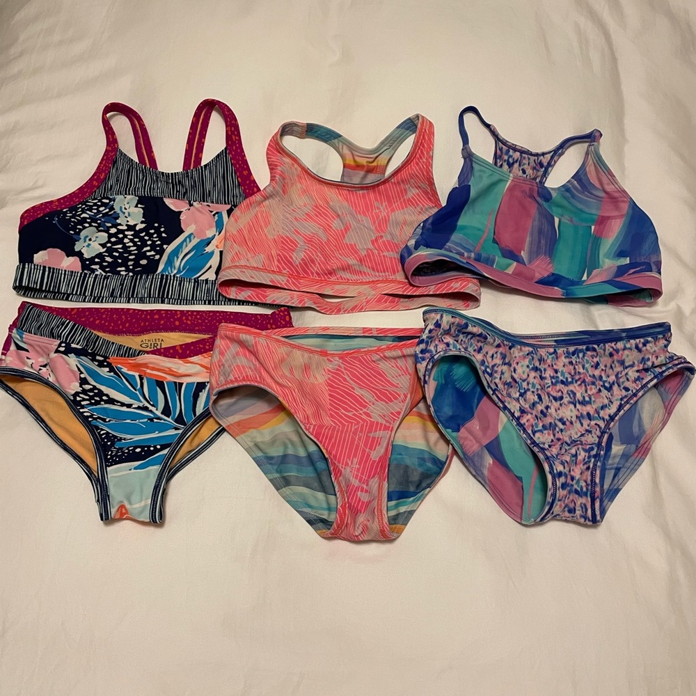Athleta Girl Reversible Bikini Set